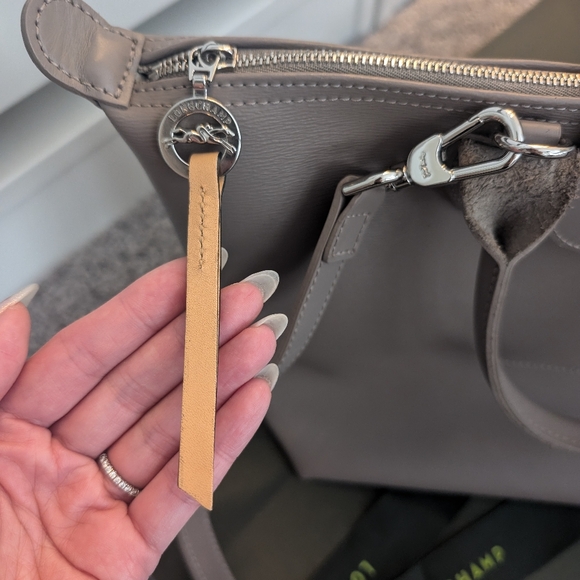 Longchamp Le Pliage City S Taupe Crossbody - Picture 3 of 11